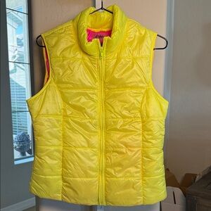 Jenni by Jennifer Moore Pink and Yellow Vest